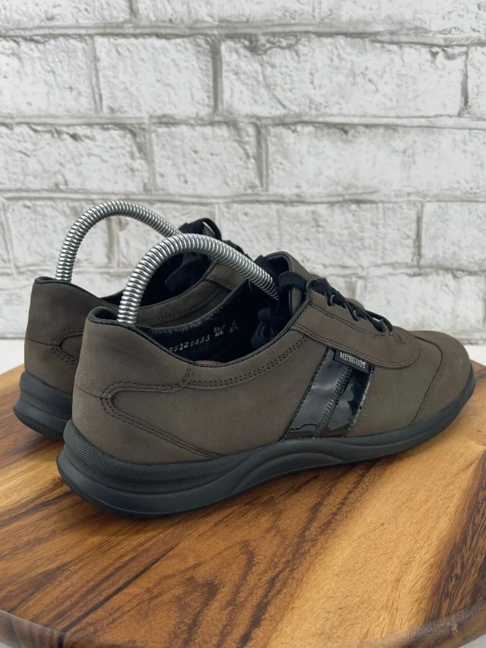 Mephisto Laser Runoff System Womens Sz. 8.5 Brown Black Leather Comfort Shoes